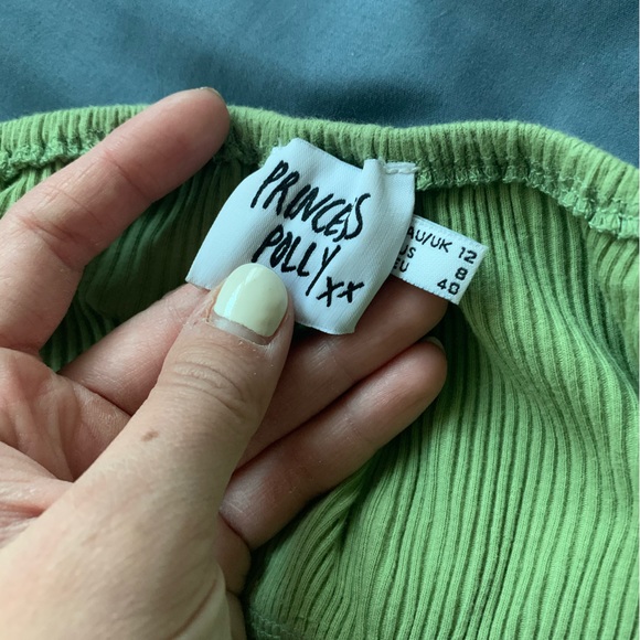 Princess Polly Sage Tie Top - Picture 4 of 5